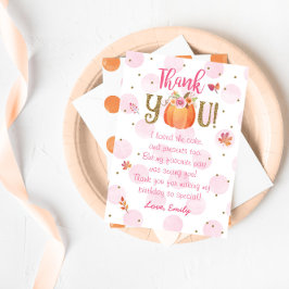 Herbst Pumpkin Geburtstag Danke Karte