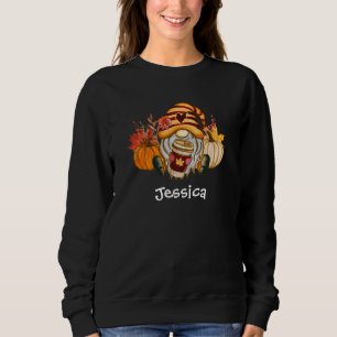 Herbst Pumpkin Gewürz Gnome Woman's Basic Sweatshi Sweatshirt