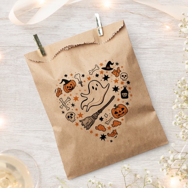 Herbst Pumpkin Herbst Erntedank Halloween Geschenktütchen (Ausgeschnitten)