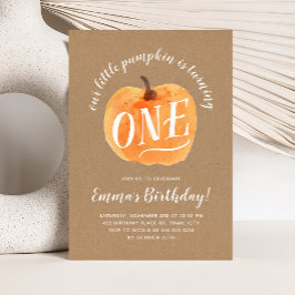 Herbst Pumpkin Herbst Erster Geburtstag Einladung