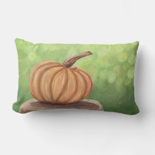 Herbst Pumpkin mit Bokeh Hintergrund Lumbar Pillow Lendenkissen