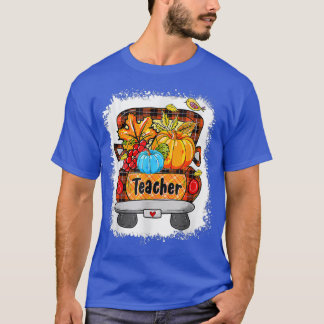 Herbst Pumpkin Truck Dankend Lehrer Thanksg T-Shirt