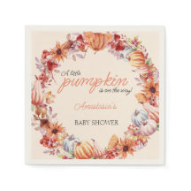 Herbst Pumpkin Wasserfarbe Elegante Babydusche