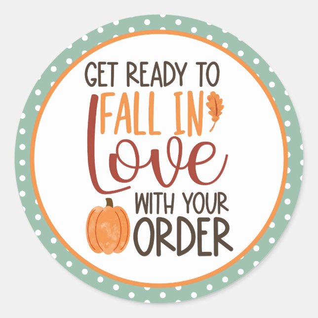 Herbst Pumpkins Kleine Unternehmen Stickers (Vorderseite)