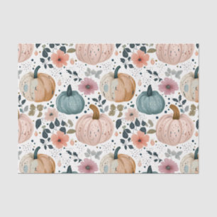 Herbst-Pumpkins und Blumen Herbstmuster Decoupage Seidenpapier