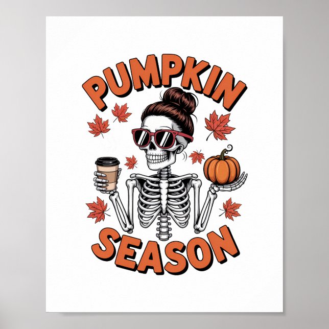Herbst-Pumpszeit Poster (Vorne)