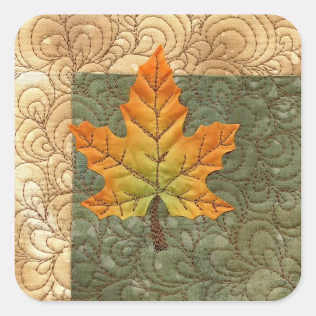 Herbst Quadratischer Aufkleber (Vorderseite)