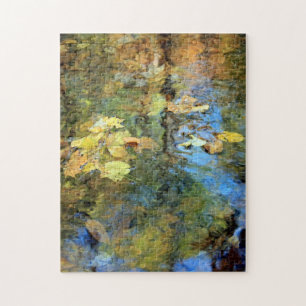 Herbst-Reflexions-Puzzlespiel