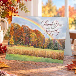 Herbst-Regenbogen-Mitgefühl Dankeskarte