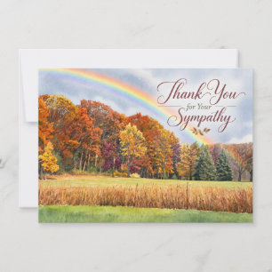 Herbst-Regenbogen-Mitgefühl Dankeskarte