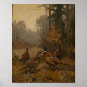 Herbst-Ringhalsfasan II Poster