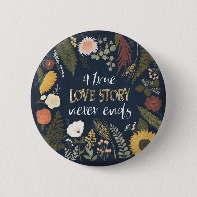 Herbst Romance V |, das eine wahre Button (Vorderseite)