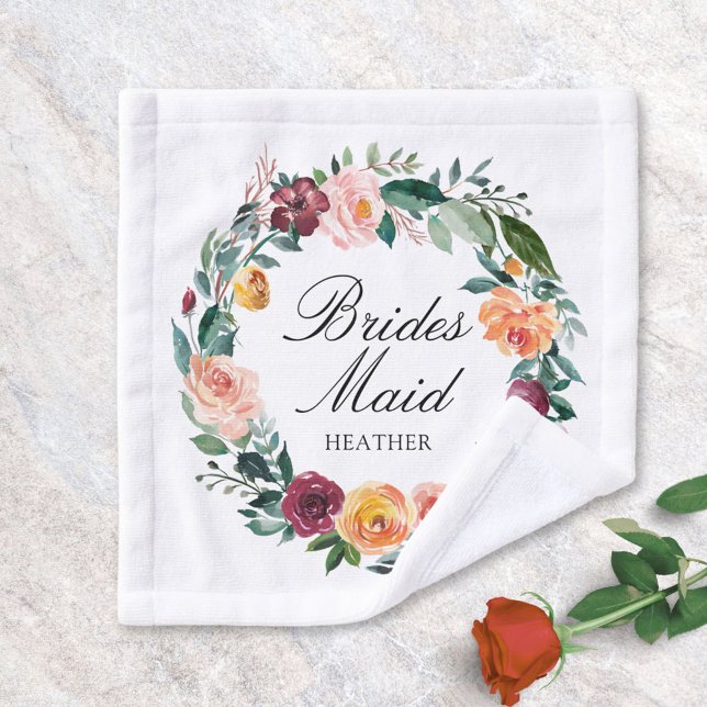 Herbst Rose Blume Blumenkraut Brautjungfrau Waschlappen (In situ)