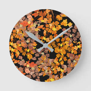 Herbst Runde Wanduhr