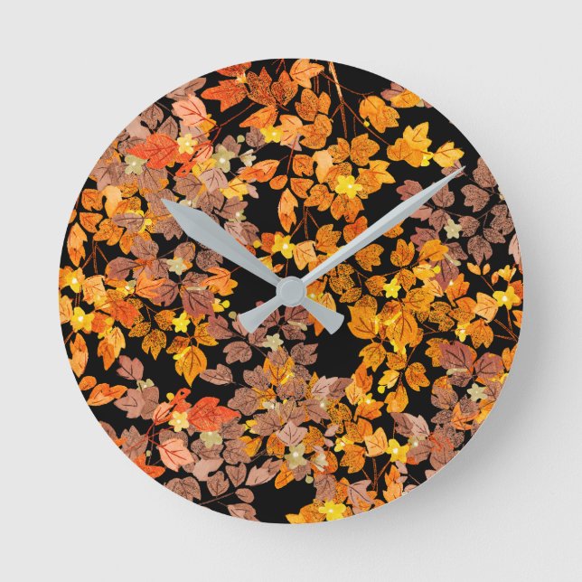Herbst Runde Wanduhr (Vorderseite)