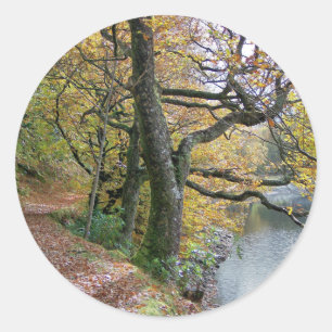 HERBST RUNDER AUFKLEBER