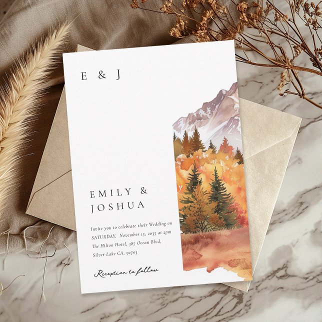 Herbst Rustikale Boho Hochzeit Einladung (Von Creator hochgeladen)