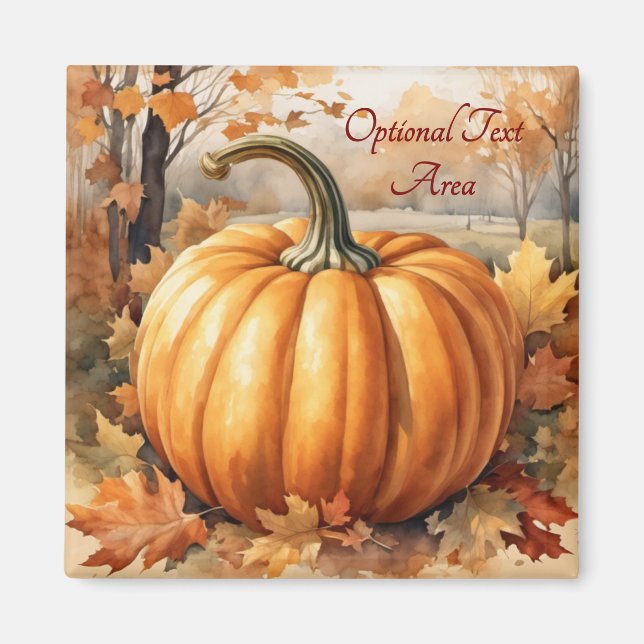 Herbst-Saison Pumpkin-Thema Magnet (Vorne)