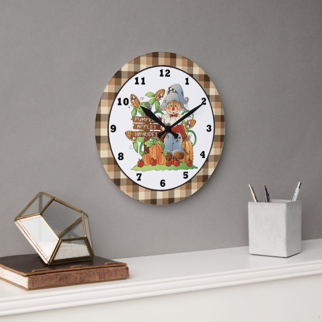 Herbst Saisontreppe Große Wanduhr (Büro)