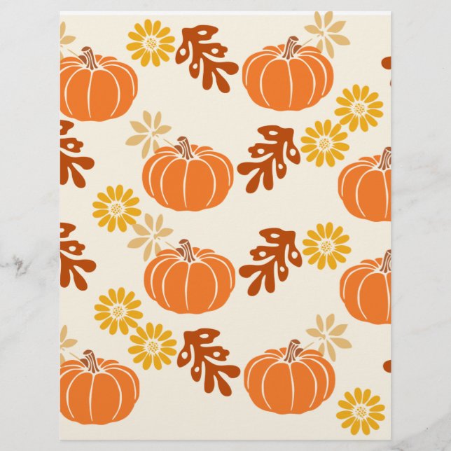 Herbst-Schabblonenpapier (Vorderseite)
