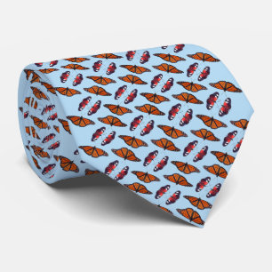 Herbst-Schmetterlings-Tie (Hellblau) Krawatte