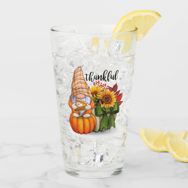 Herbst Schöne Sammlung beliebter Erntedank Glas (Rückseite Ice)