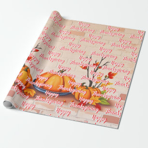 Herbst Schönes Popular Happy Thanksgiving Geschenkpapier