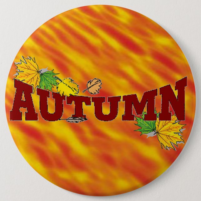 Herbst-Schönheit - Button (Vorderseite)