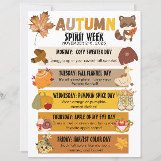 Herbst-Schul-Geist-Woche Flyer