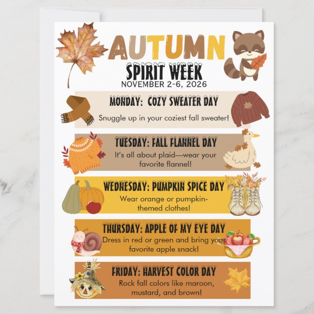 Herbst-Schul-Geist-Woche Flyer (Vorderseite)