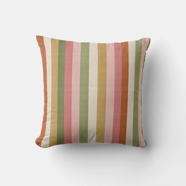 Herbst-Segnungen Herbst Romance Stripe Kissen Kiss (Vorderseite)