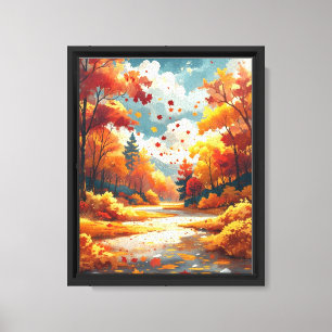 Herbst Serene Schöne Naturlandschaft Leinwanddruck