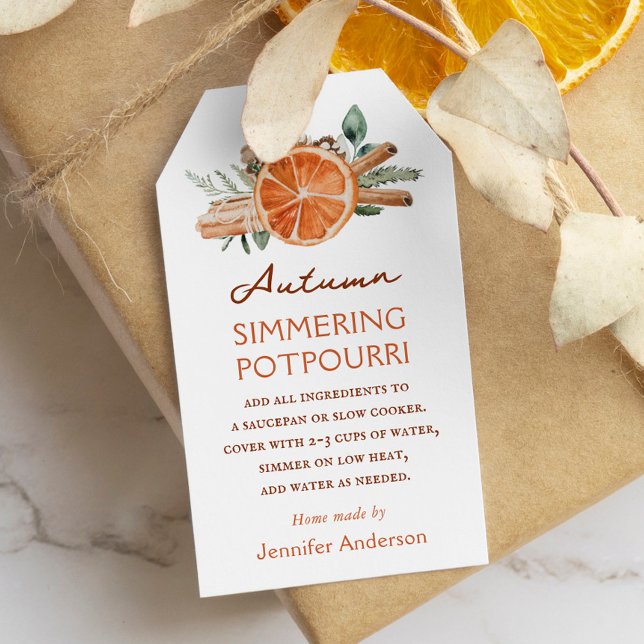 Herbst Simmering Potpourri Fall Stovetop Geschenkanhänger (Von Creator hochgeladen)