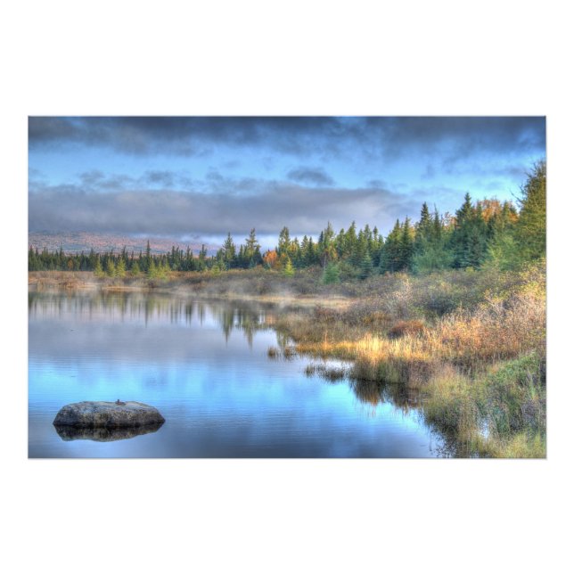 Herbst Sonnenaufgang am Moosehead Lake Maine Fotodruck (Vorne)