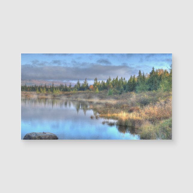 Herbst Sonnenaufgang am Moosehead Lake Maine Magnetkarte (Vorderseite)