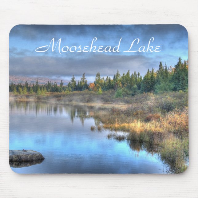Herbst Sonnenaufgang am Moosehead Lake Maine Mousepad (Vorne)