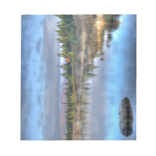 Herbst Sonnenaufgang am Moosehead Lake Maine Notizblock