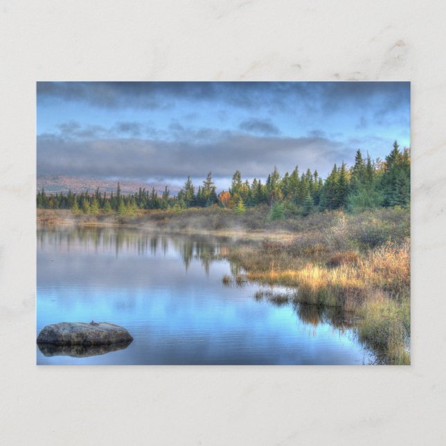 Herbst-Sonnenaufgang in Moosehead See Maine Postkarte (Vorderseite)