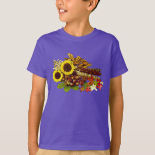 Herbst-Sonnenblume-und Mais-Blumenstrauß T-Shirt