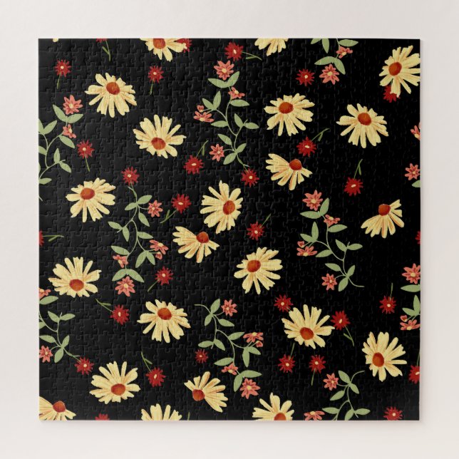 Herbst Sonnenblumen: Rot-Orange Harmonie. (Vertikal)