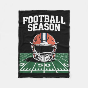 Herbst Sportsaison Helmet Gridiron Football Time S Fleecedecke