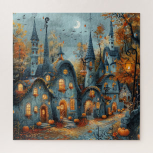 Herbst-Stadtlandschaft-Puzzle