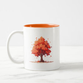 Herbst-Stammbaum Zweifarbige Tasse