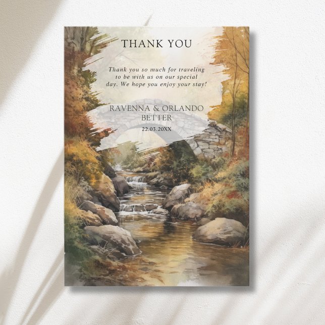 Herbst-Stein-Brücke-Fluss-Blätter-Fall-Danke  Ankündigung (Von Creator hochgeladen)