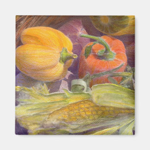 Herbst-Stillleben-Kunst-Magnet Magnet