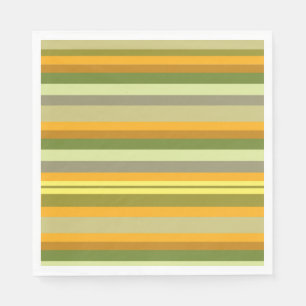 Herbst Stripes Papierserviette