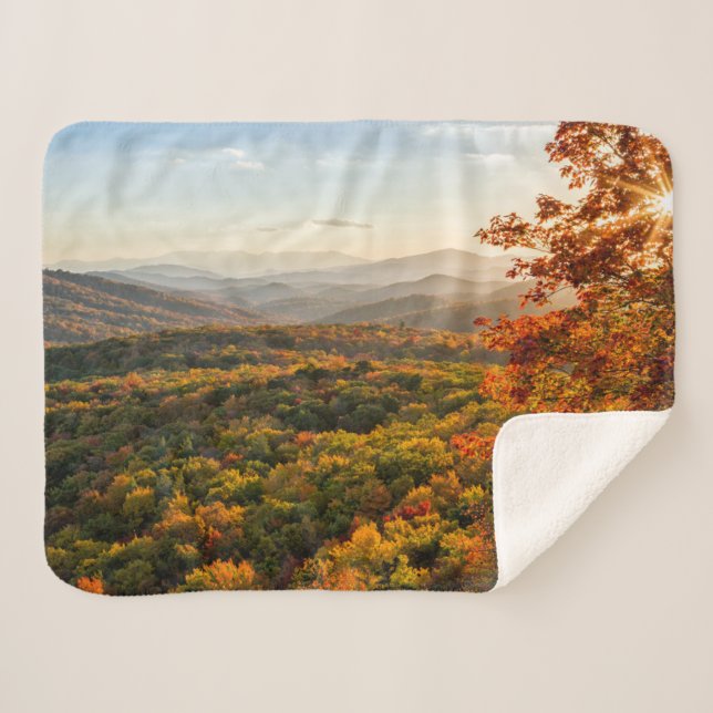 Herbst Sunset | North Carolina Sherpadecke (Vorderseite (Horizontal))