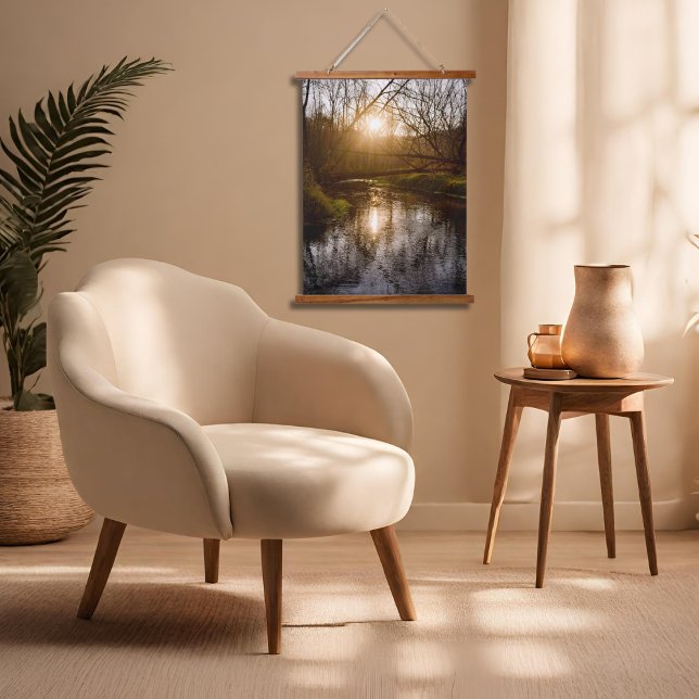 Herbst Sunset Wandteppich Mit Holzrahmen (Von Creator hochgeladen)