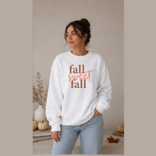 Herbst Süßer Herbst Gemütlicher Herbst Grafik Crew Sweatshirt