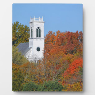 Herbst Szene Plaque Fotoplatte